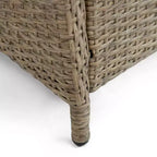 Greemotion 4 sedie da giardino reclinabili ammortizzate Garda con poggiapiedi beige: telaio in alluminio, resistenti allo sbiadimento e ai raggi UV