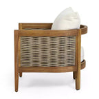 Christopher Knight Home Bruce Sedia a club per esterni in acacia teak con cuscini Sunbrella opzionali