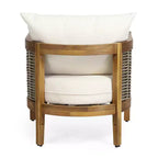 Christopher Knight Home Bruce Sedia a club per esterni in acacia teak con cuscini Sunbrella opzionali