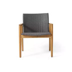 Christopher Knight Home 2 poltrone da club da esterno in vimini e legno di acacia Bryan, grigio/teak