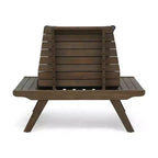 Christopher Knight Home Sedona Acacia Wood Outdoor Club Chair with Cushions Gray/Dark Gray