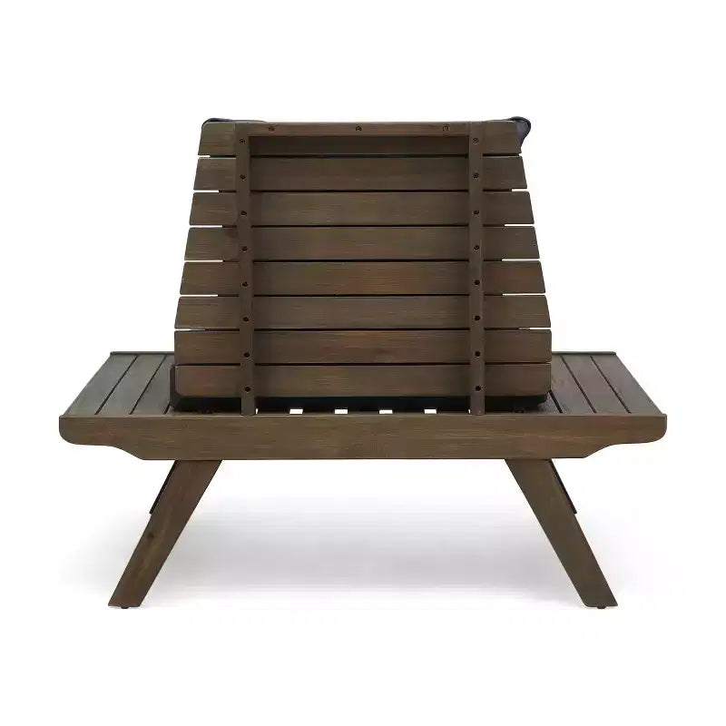 Christopher Knight Home Sedona Acacia Wood Outdoor Club Chair with Cushions Gray/Dark Gray