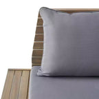 Christopher Knight Home Sedona Acacia Wood Outdoor Club Chair with Cushions Gray/Dark Gray