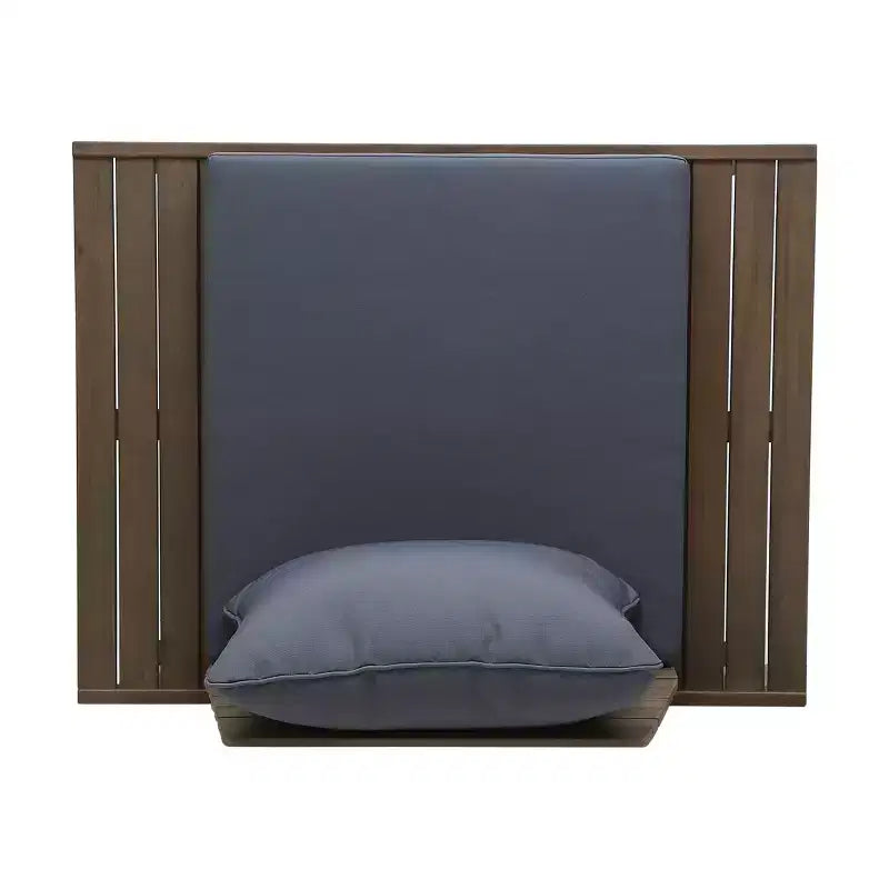 Christopher Knight Home Sedona Acacia Wood Outdoor Club Chair with Cushions Gray/Dark Gray