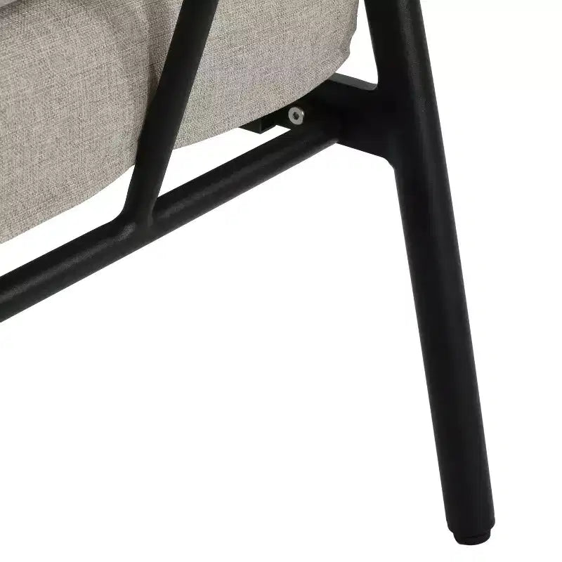 Christopher Knight Home 2pz Jansen Poltrona da Esterno in Alluminio Beige Nero