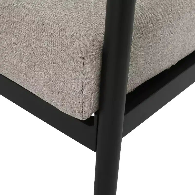 Christopher Knight Home 2pz Jansen Poltrona da Esterno in Alluminio Beige Nero