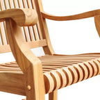 Sonoma Lane Rockport Teak Outdoor Porch Rocking Chair - Weather-Resistant, 250 lb Capacity