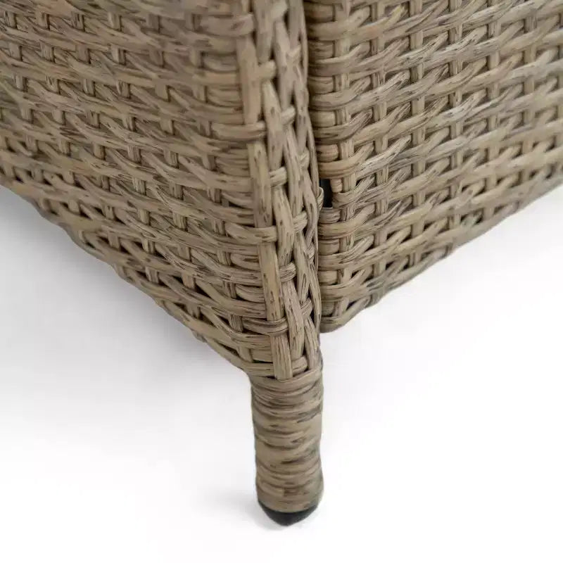 Greemotion 2 sedie a sdraio da giardino Garda con ammortizzatore a gas, con cuscini, beige: telaio in alluminio, resistenti ai raggi UV e alle intemperie