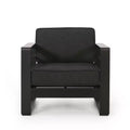 Christopher Knight Home Maya Bay Outdoor Club Chair with Cushions Aluminum Black/Dark Gray