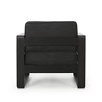 Christopher Knight Home Maya Bay Outdoor Club Chair with Cushions Aluminum Black/Dark Gray