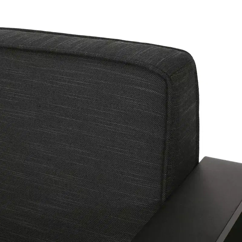 Christopher Knight Home Maya Bay Outdoor Club Chair with Cushions Aluminum Black/Dark Gray