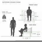 Sonoma Lane Graford Teak Outdoor Lounge Chair with Tan Cushion