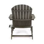 Bellwood Sedie Adirondack Pieghevoli da Esterno in Legno di Acacia Grigio - Christopher Knight Home: Sedia da Patio Resistente alle Intemperie con Portabicchieri