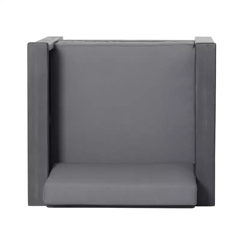Christopher Knight Home Louver Poltrone da esterno con cuscini in legno di acacia grigio scuro