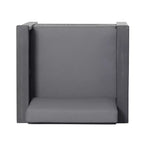 Christopher Knight Home Louver Poltrone da esterno con cuscini in legno di acacia grigio scuro