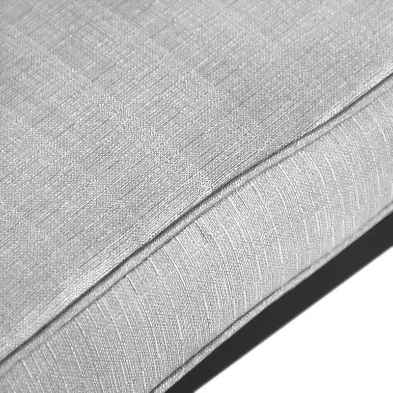 Greemotion 2 pz. Set sedie a dondolo girevoli da esterno Sintra con cuscino lombare blu grigio: Struttura in acciaio, resistente a sbiadimento e raggi UV