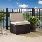 Palm Harbor Outdoor Steel Center Chair Sand/Brown - Crosley