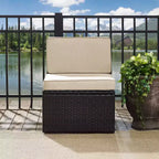 Palm Harbor Outdoor Steel Center Chair Sand/Brown - Crosley