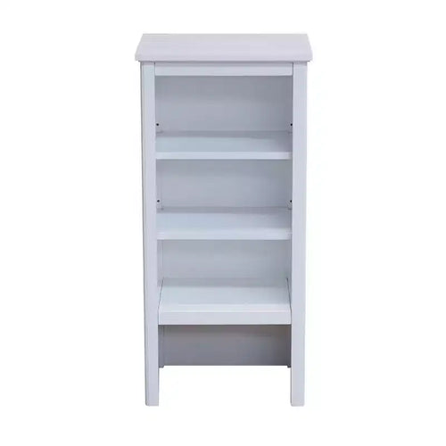 Alaterre Furniture Dorset Colonna da Bagno con Ripiani Superiori Aperti, Mobiletto Inferiore e Cassetto: Armadietto Portabiancheria in Legno Massello