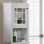 Alaterre Furniture Armadietto contenitore da bagno Deluxe 43x74 cm bianco