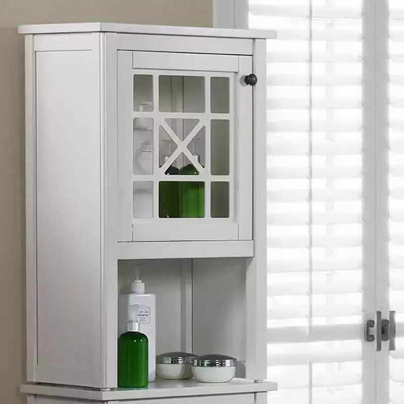 Alaterre Furniture Armadietto contenitore da bagno Deluxe 43x74 cm bianco