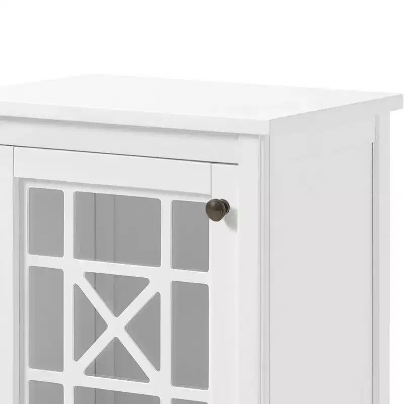 Alaterre Furniture Armadietto contenitore da bagno Deluxe 43x74 cm bianco