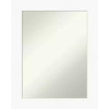 24" x 30" Non-Beveled Cabinet White Wall Mirror - Amanti Art