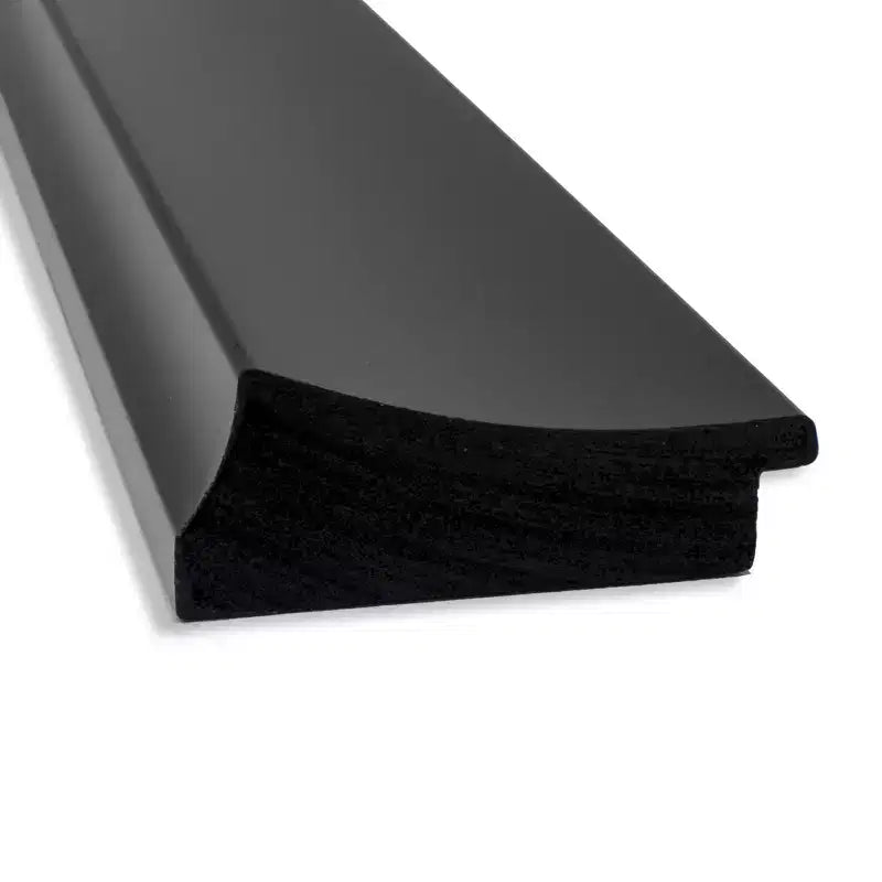 Specchio da parete nero Grand non smussato da 32" x 32" - Amanti Art