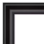 Specchio da parete nero Grand non smussato da 32" x 32" - Amanti Art