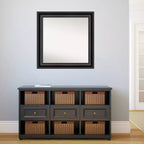 Specchio da parete nero Grand non smussato da 32" x 32" - Amanti Art