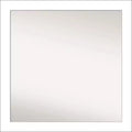 30" x 30" Non-Beveled Wedge White Wall Mirror - Amanti Art
