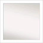 30" x 30" Non-Beveled Wedge White Wall Mirror - Amanti Art