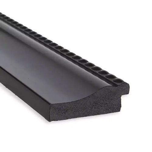 Specchio da parete Astor nero non smussato 41" x 29" - Amanti Art: Cornice rettangolare moderna in polistirene, include hardware di montaggio