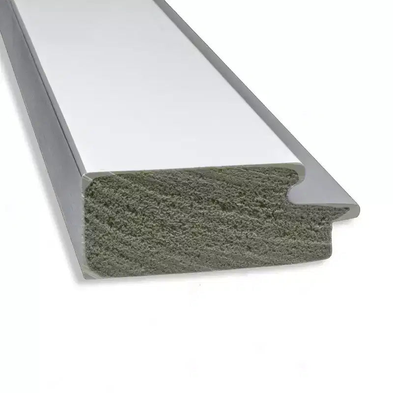 Specchio da parete Eva bianco con cornice argento 42" x 30" - Amanti Art: moderno, smussato, nessun assemblaggio richiesto