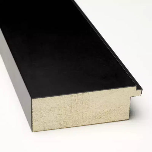 Specchio da parete per bagno in legno Corvino non smussato, 41" x 29", nero - Amanti Art: Rettangolare moderno, da parete, cornice in legno