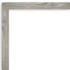 41" x 30" Non-Beveled Dove Gray Wash Square Wall Mirror - Amanti Art