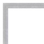 40" x 29" Non-Beveled Grace Brushed Nickel Narrow Wall Mirror - Amanti Art: Modern Rectangle, Polystyrene Frame
