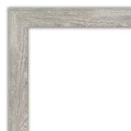 32" x 32" Non-Beveled Dove Gray Wash Wall Mirror - Amanti Art