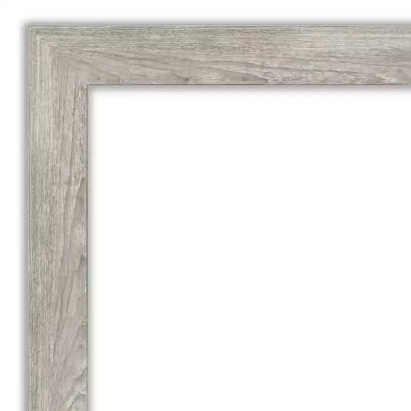 32" x 32" Non-Beveled Dove Gray Wash Wall Mirror - Amanti Art