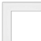 22" x 28" Non-Beveled Vanity White Narrow Wall Mirror - Amanti Art