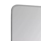 22" x 30" Fosset Frameless Mirror with Shelf White - Kate & Laurel All Things Decor: Chic Bathroom Vanity, Wall Mount