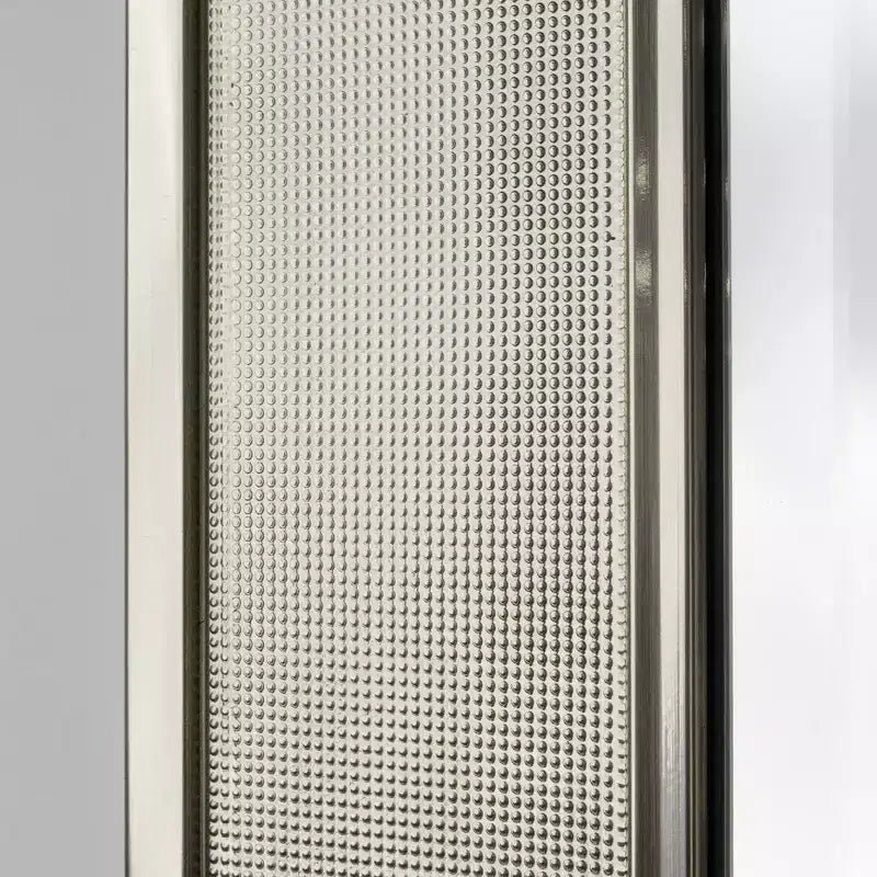 Specchio da parete Pave da 29" x 35" in nichel spazzolato - Head West: Moderno, rettangolare, cornice in polistirene, nessun assemblaggio richiesto