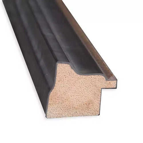 Specchio da parete in legno nero Ashton bisellato 23" x 23" - Amanti Art: quadrato moderno, nessun montaggio richiesto