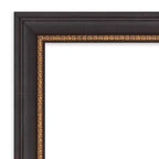 23" x 23" Beveled Ashton Black Wood Wall Mirror - Amanti Art: Modern Square, No Assembly Required