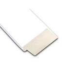 Amanti Art 43" x 32" Specchio da parete Corvino White Wood senza smussature: Design Rettangolare Moderno, Ferramenta per il Montaggio Inclusa