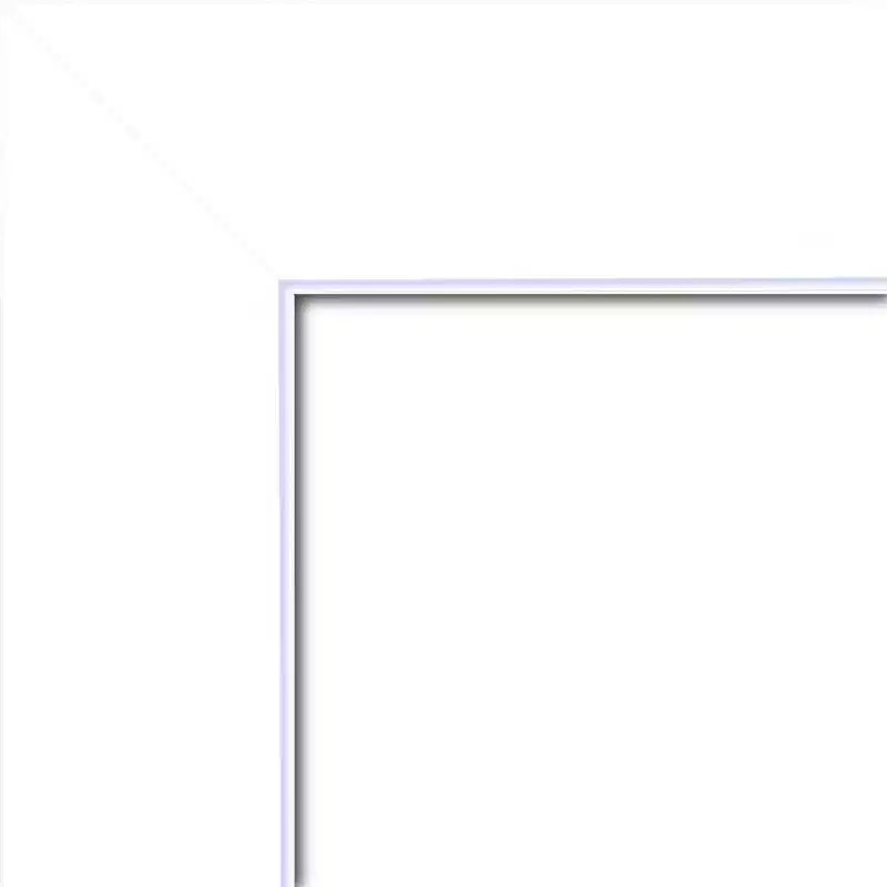 Amanti Art 43" x 32" Specchio da parete Corvino White Wood senza smussature: Design Rettangolare Moderno, Ferramenta per il Montaggio Inclusa