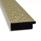 Specchio a tutta lunghezza Amanti Art mosaico dorato non smussato da 18" x 52" da appendere alla porta - Telaio in polistirene