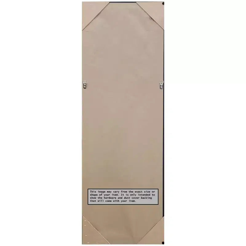 Specchio a tutta lunghezza Amanti Art mosaico dorato non smussato da 18" x 52" da appendere alla porta - Telaio in polistirene