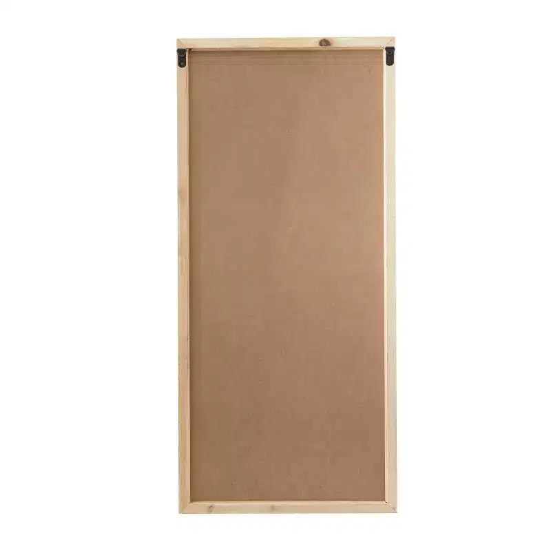 Wood Window Pane Inspired Wall Mirror White - Olivia & May: Farmhouse Entryway Decor, 48x22" Rectangle