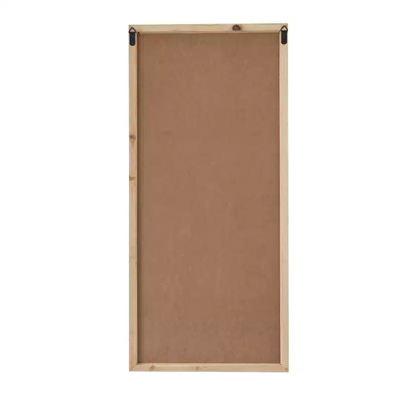 Wood Window Pane Inspired Wall Mirror White - Olivia & May: Farmhouse Entryway Decor, 48x22" Rectangle
